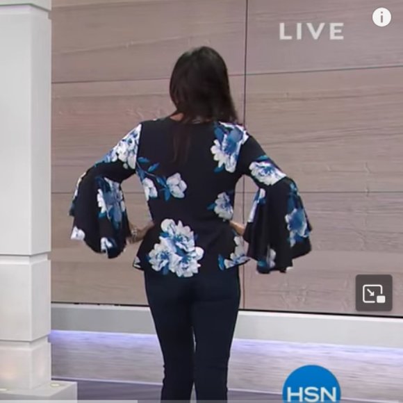 DG2 by Diane Gilman Floral-Print Cascade Tunic - Picture 3 of 7